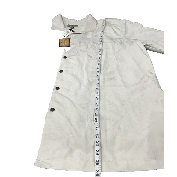 Caribbean Joe Shirt Hawaiian Shirt Leaf Design Button Down 3XLT NEW - Picture 6 of 8